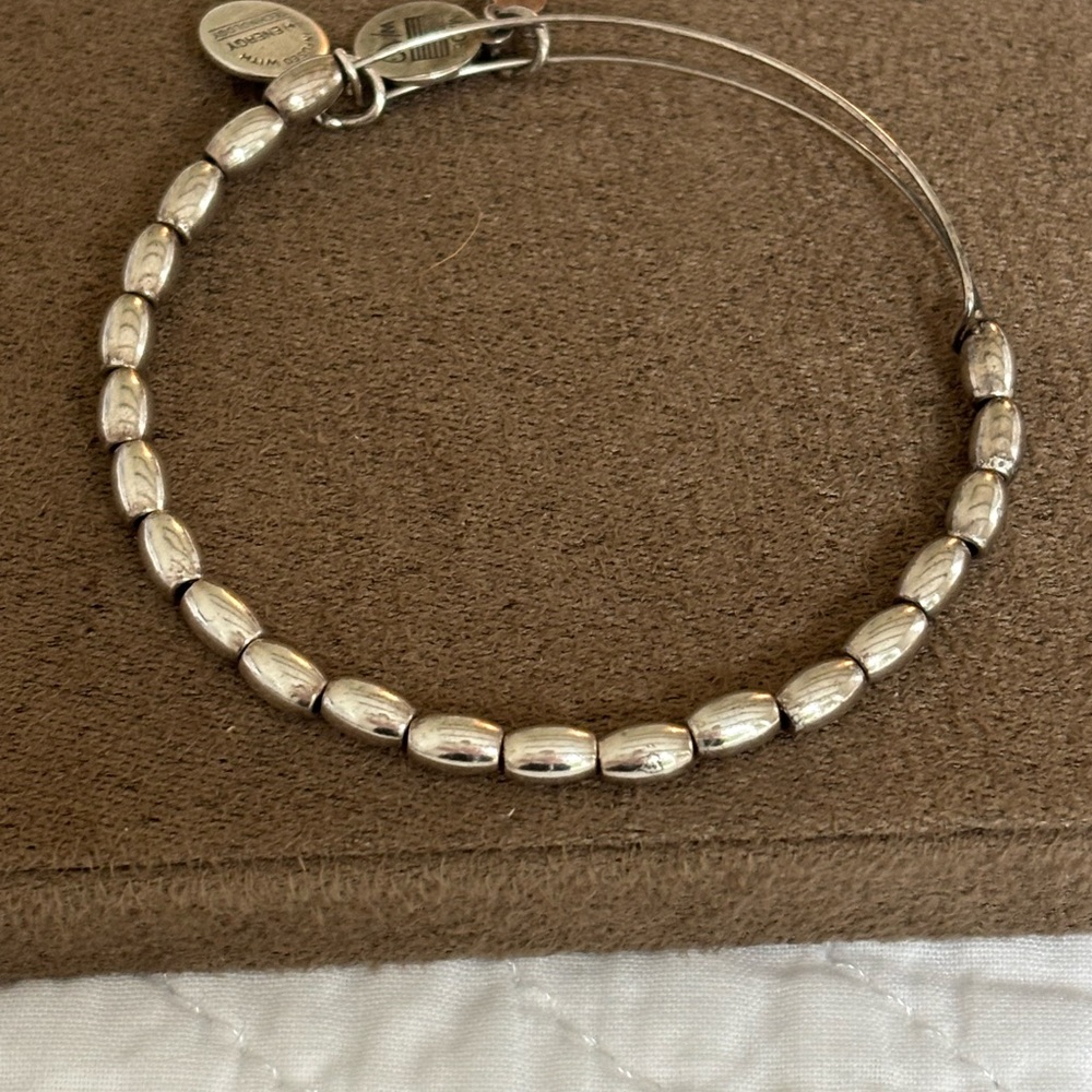 Alex and Ani Silver Beaded Bracelet
